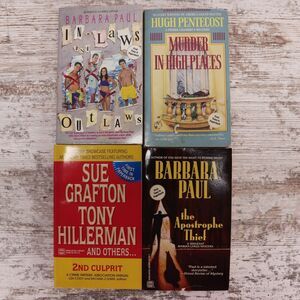 Worldwide Mystery Paperback Lot of 4 Barbara Paul, Hugh Pentecost, Liza Cody 90s